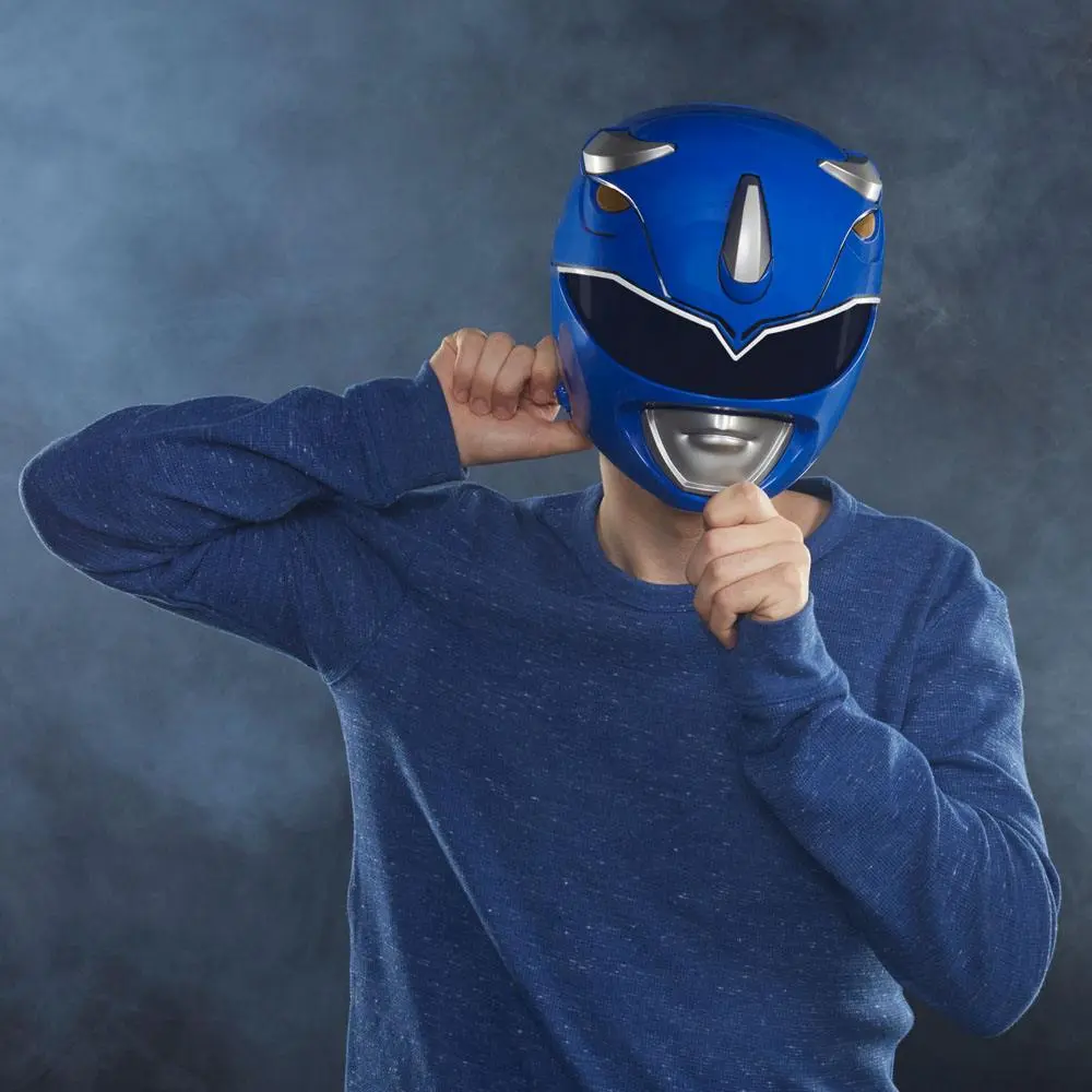 Mighty Morphin Power Rangers Lightning Collection Premium Replica 1/1 Blue Ranger Helmet product photo
