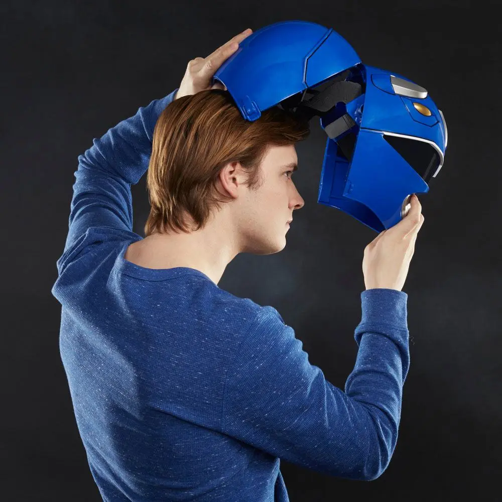 Mighty Morphin Power Rangers Lightning Collection Premium Replica 1/1 Blue Ranger Helmet product photo