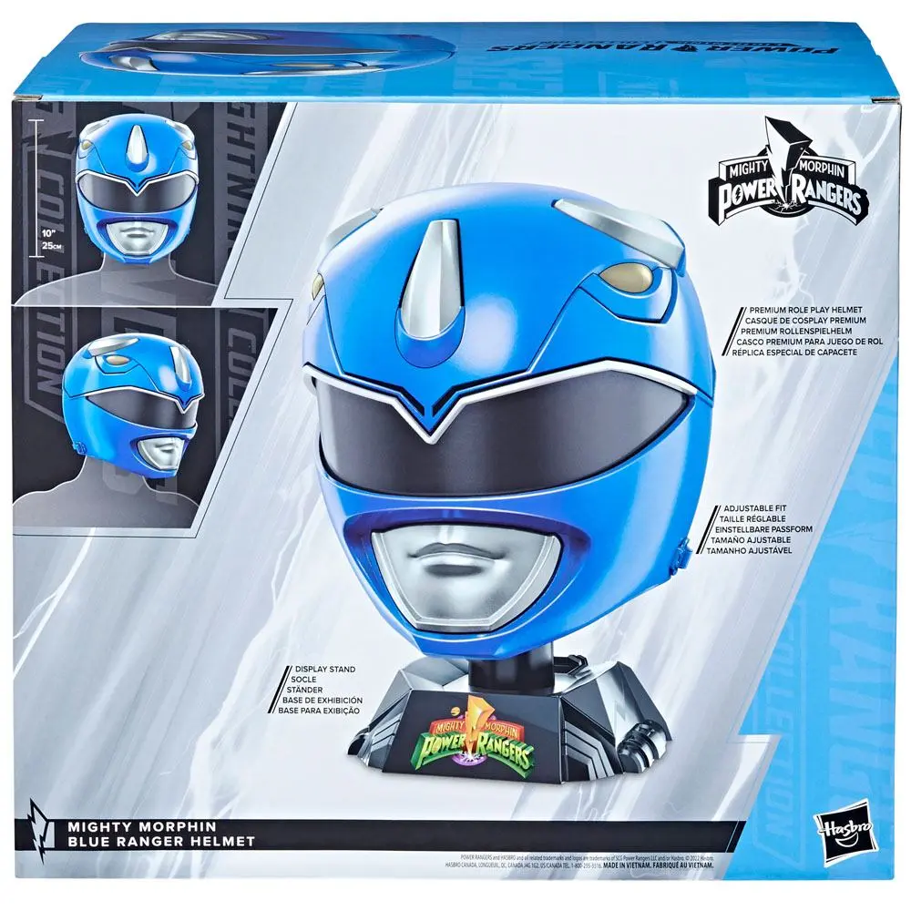 Mighty Morphin Power Rangers Lightning Collection Premium Replica 1/1 Blue Ranger Helmet product photo
