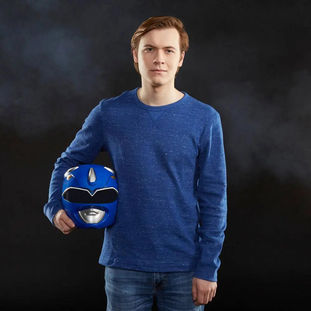 Mighty Morphin Power Rangers Lightning Collection Premium Replica 1/1 Blue Ranger Helmet product photo