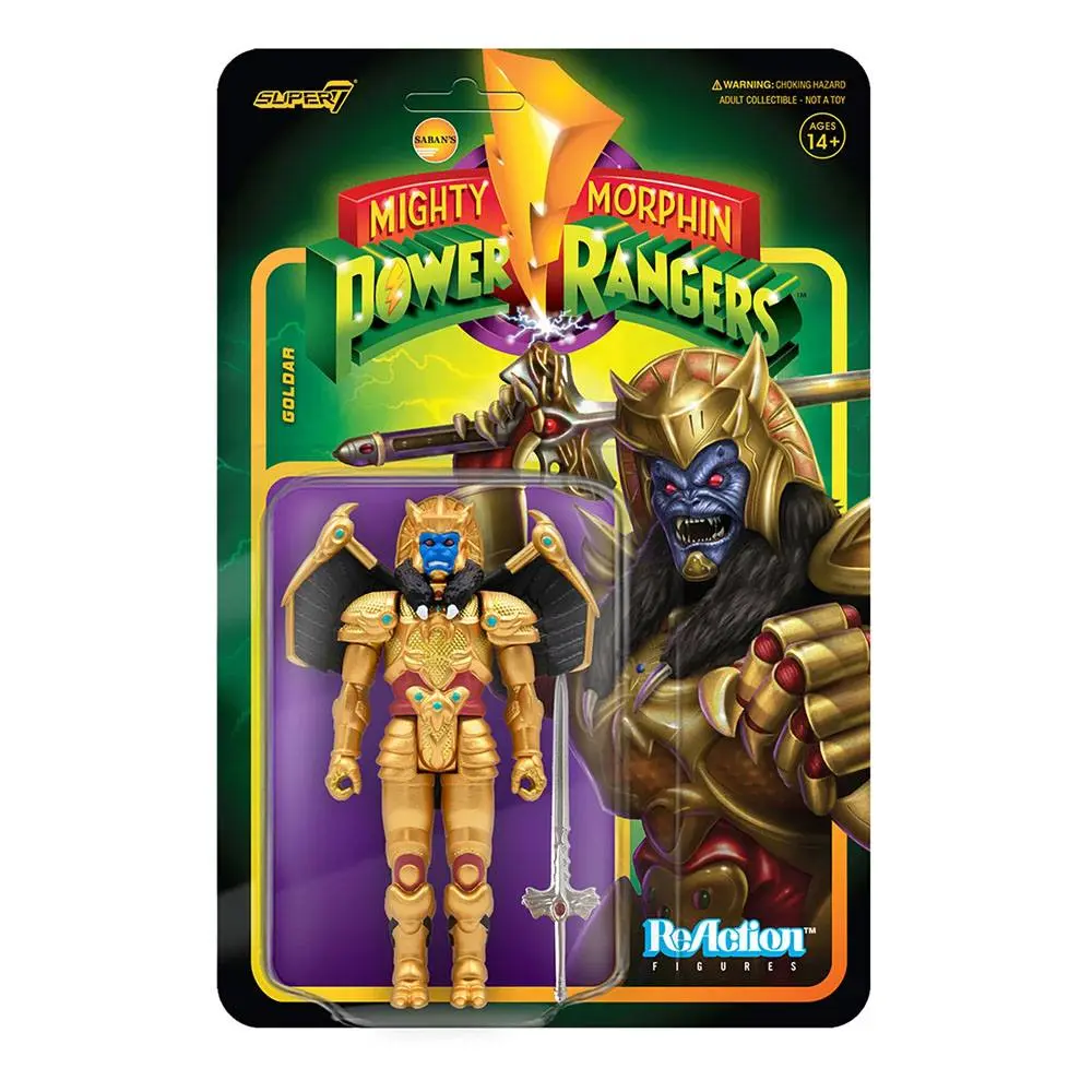 Mighty Morphin Power Rangers ReAction Action Figure Goldar 10 cm product photo