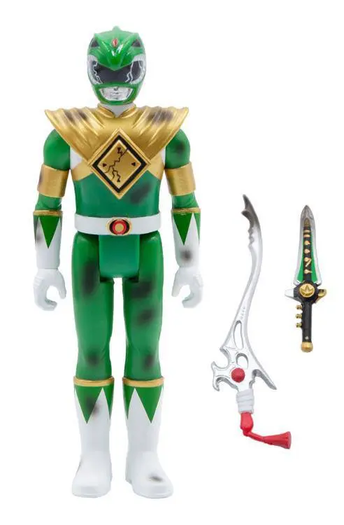 Mighty Morphin Power Rangers ReAction Action Figure Green Ranger (Battle Damaged) 10 cm product photo
