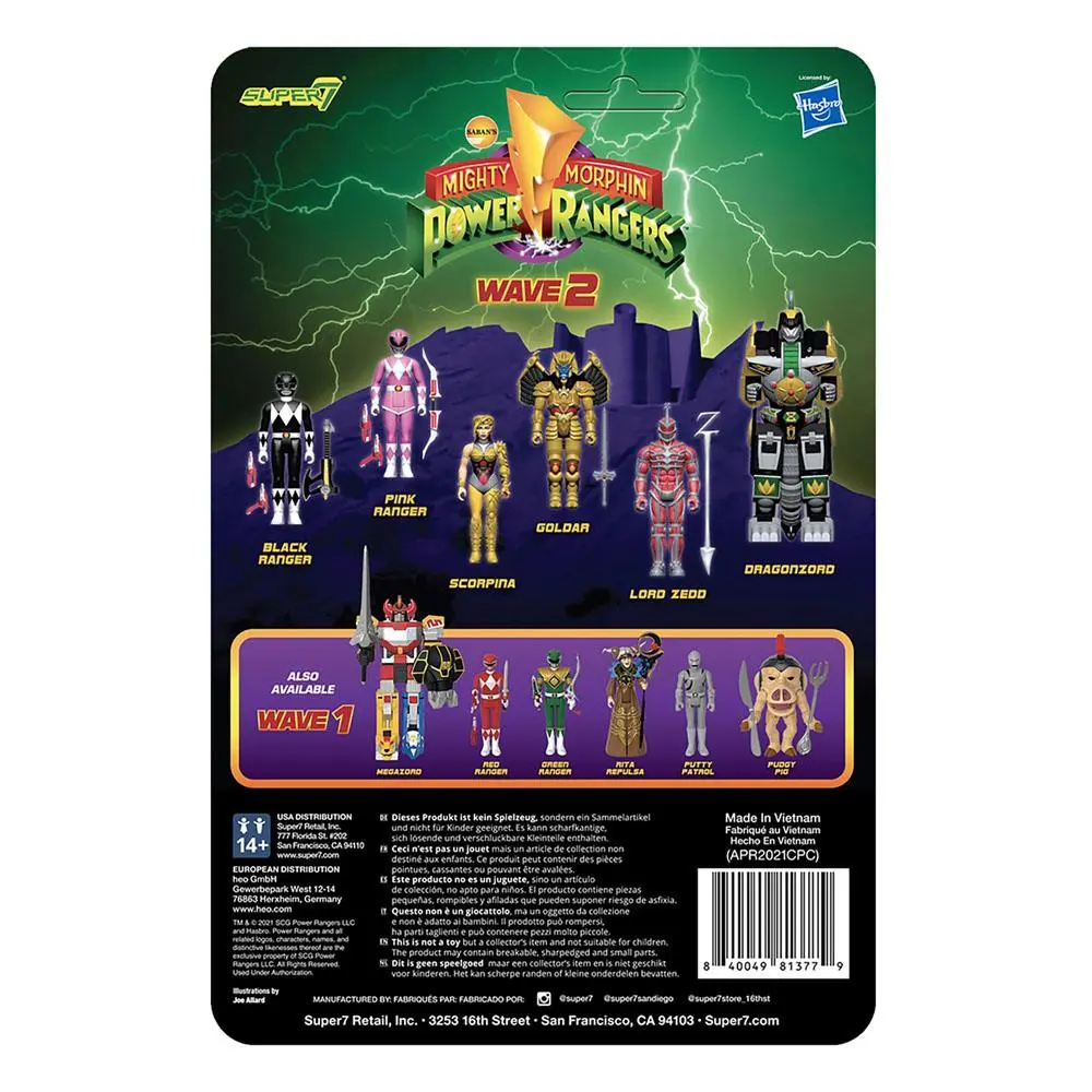 Mighty Morphin Power Rangers ReAction Action Figure Pink Ranger 10 cm product photo