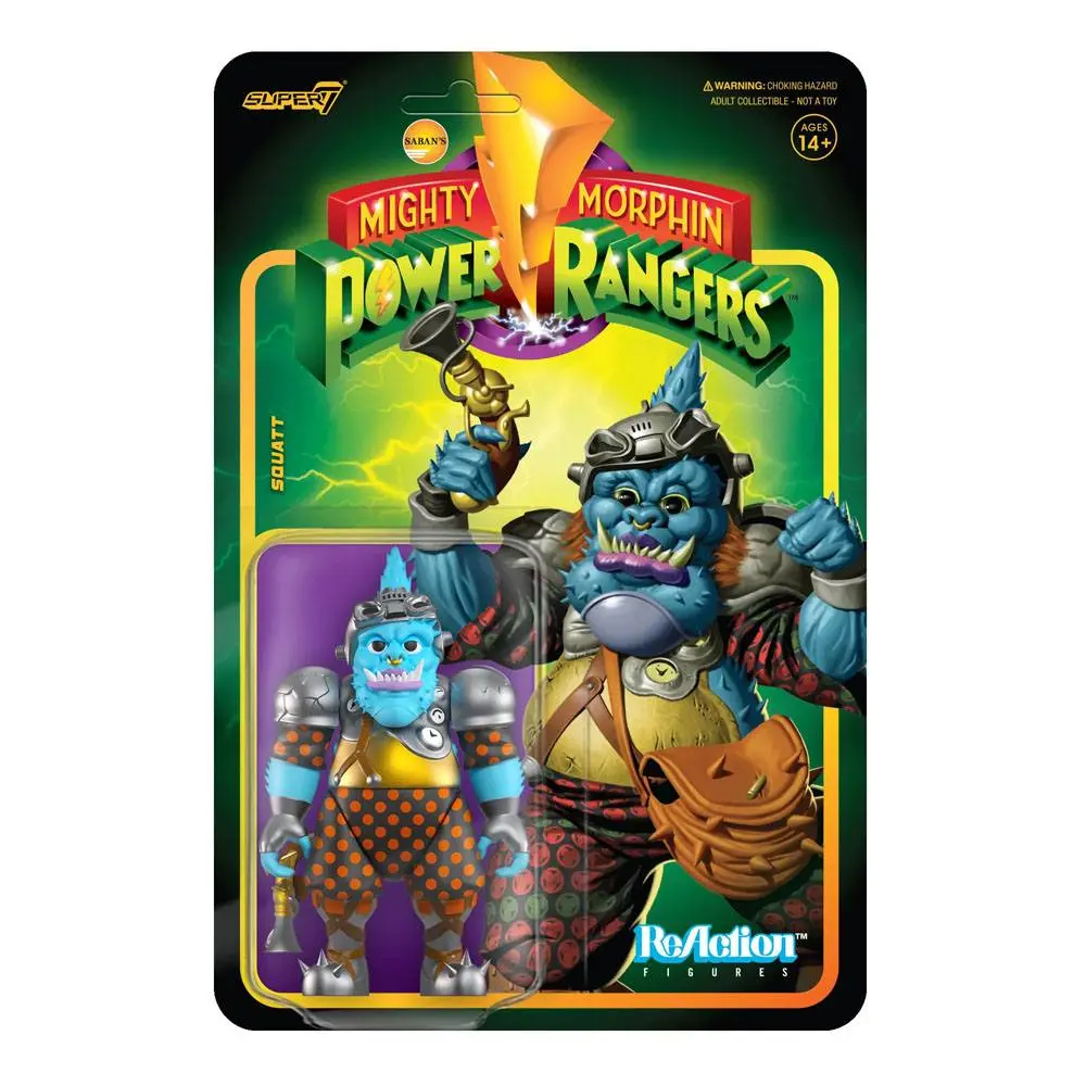 Mighty Morphin Power Rangers ReAction Action Figure Wave 3 Squatt 10 cm product photo
