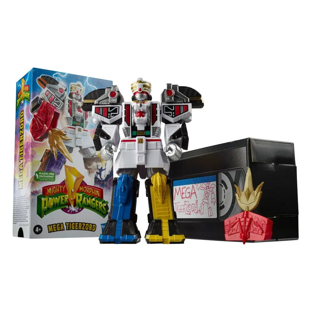 Mighty Morphin Power Rangers Retro Style Action Figure 2022 Mega Tigerzord 18 cm product photo