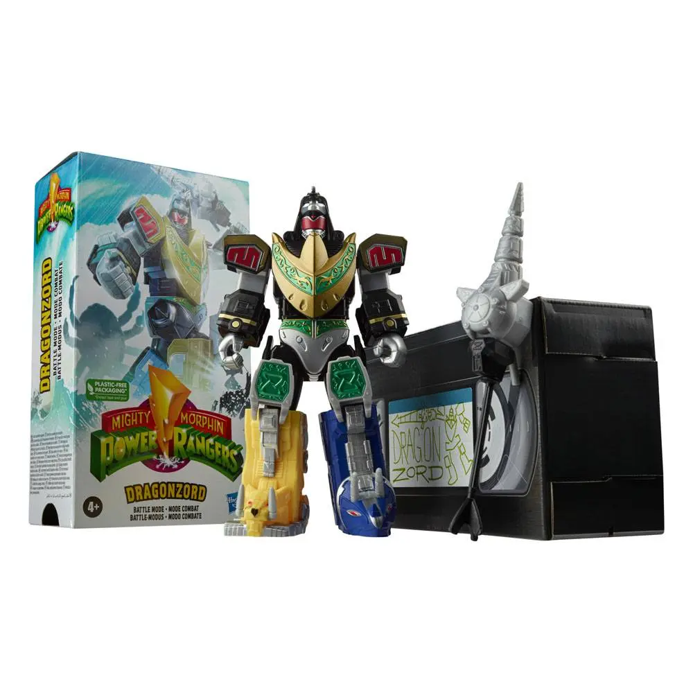 Mighty Morphin Power Rangers Retro Style Action Figure 2022 White Tigerzord Warrior Mode 18 cm product photo