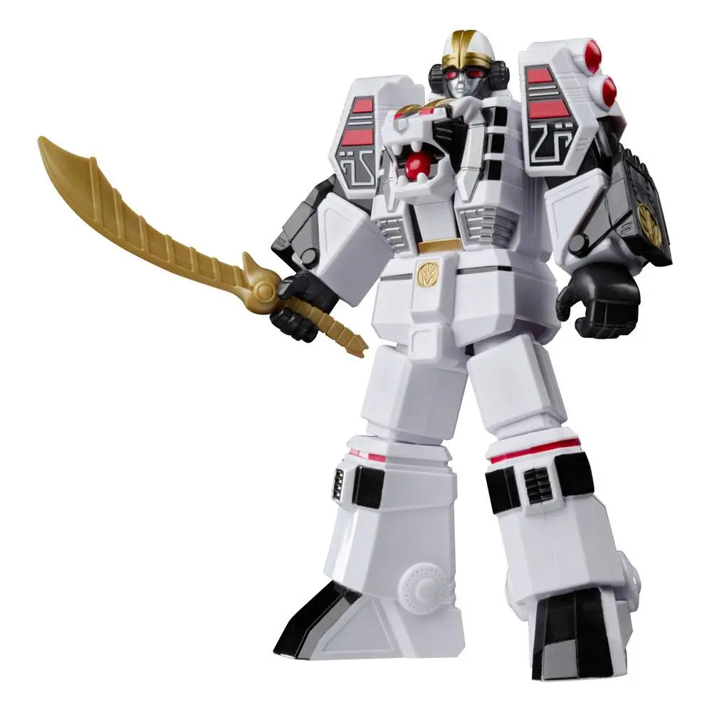 Mighty Morphin Power Rangers Retro Style Action Figure 2022 White Tigerzord Warrior Mode 18 cm product photo