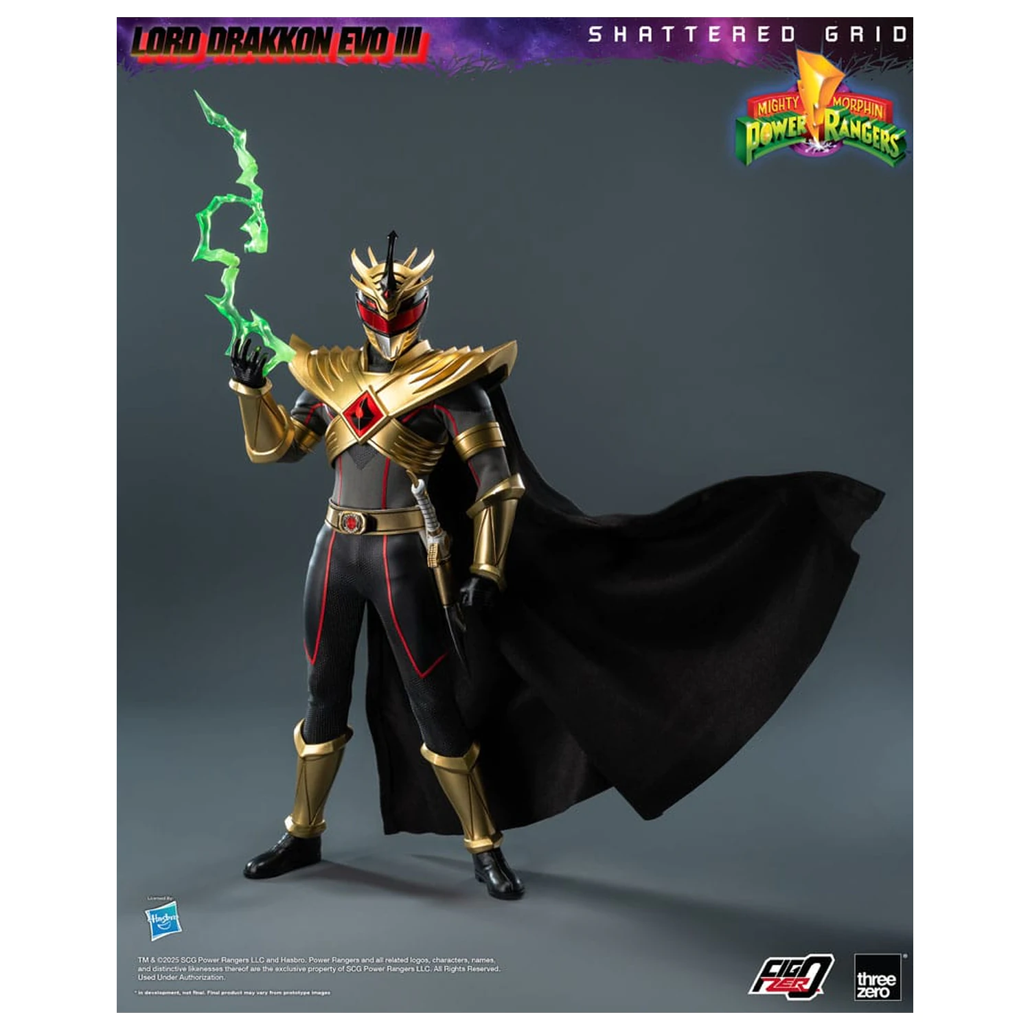 Mighty Morphin Power Rangers Shattered Grid  FigZero Action Figure 1/6 Lord Drakkon Evo III 30 cm  product photo