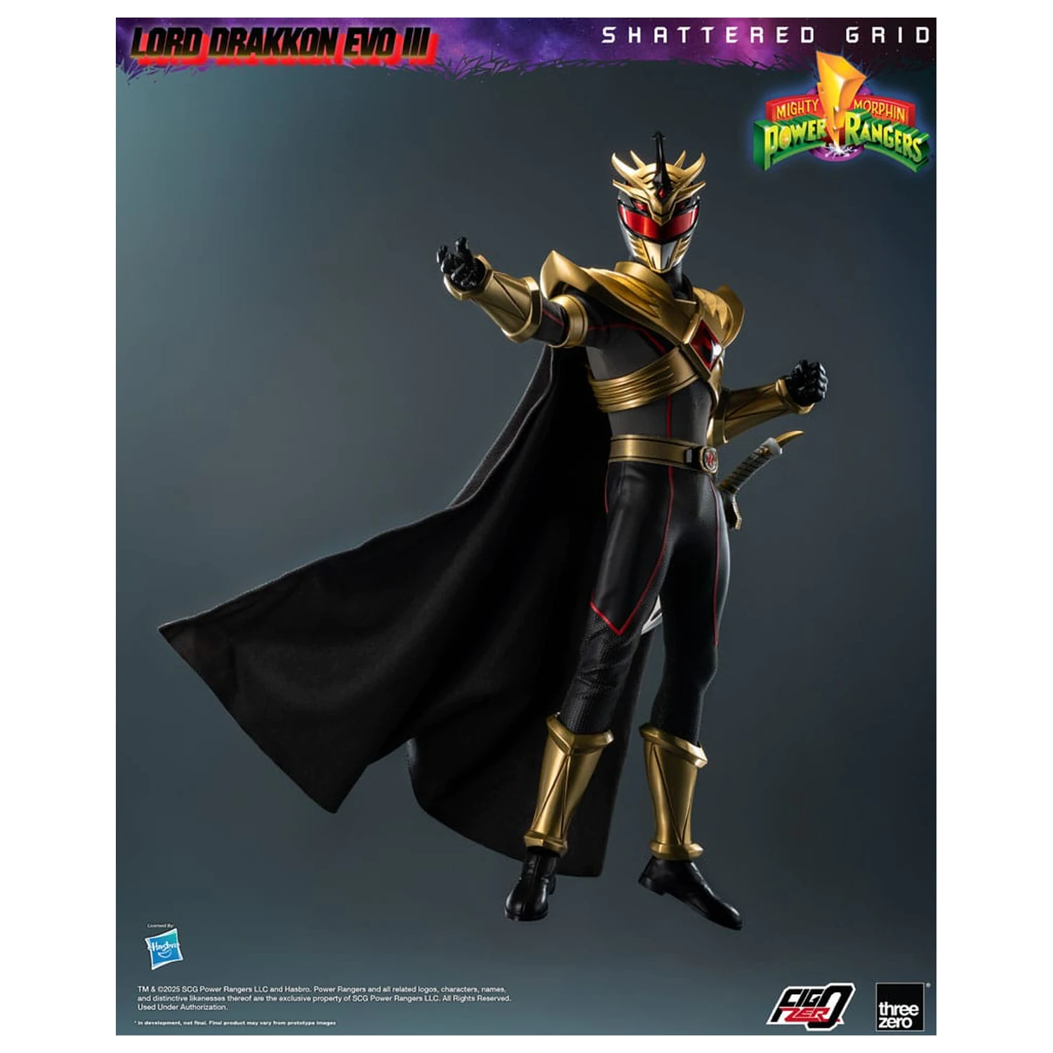 Mighty Morphin Power Rangers Shattered Grid  FigZero Action Figure 1/6 Lord Drakkon Evo III 30 cm  product photo