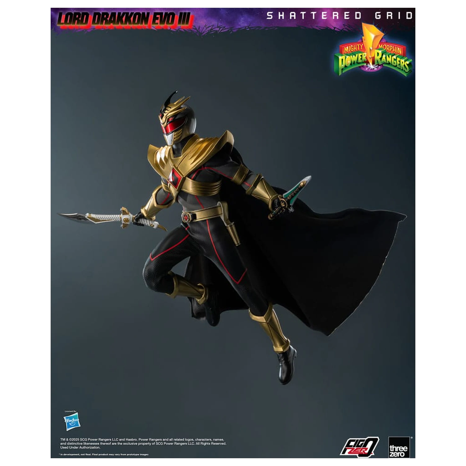 Mighty Morphin Power Rangers Shattered Grid  FigZero Action Figure 1/6 Lord Drakkon Evo III 30 cm  product photo