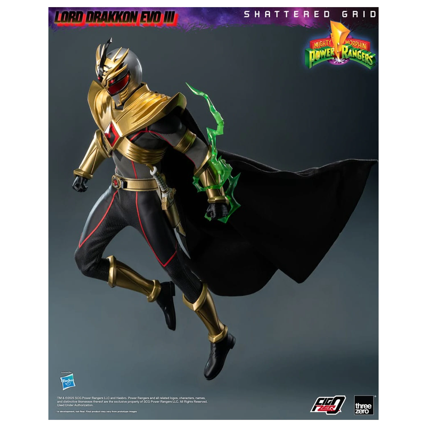 Mighty Morphin Power Rangers Shattered Grid  FigZero Action Figure 1/6 Lord Drakkon Evo III 30 cm  product photo