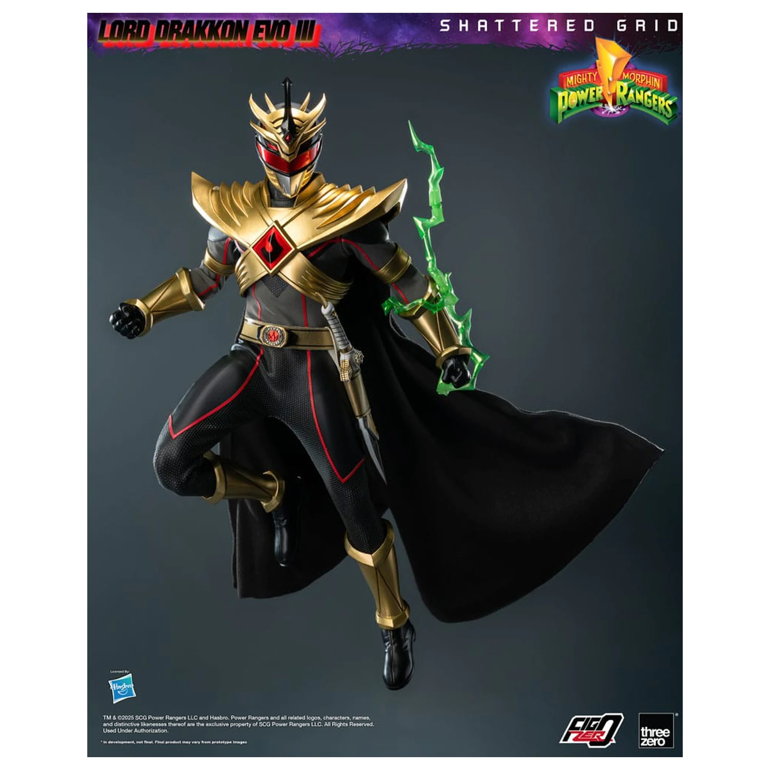 Mighty Morphin Power Rangers Shattered Grid  FigZero Action Figure 1/6 Lord Drakkon Evo III 30 cm  product photo