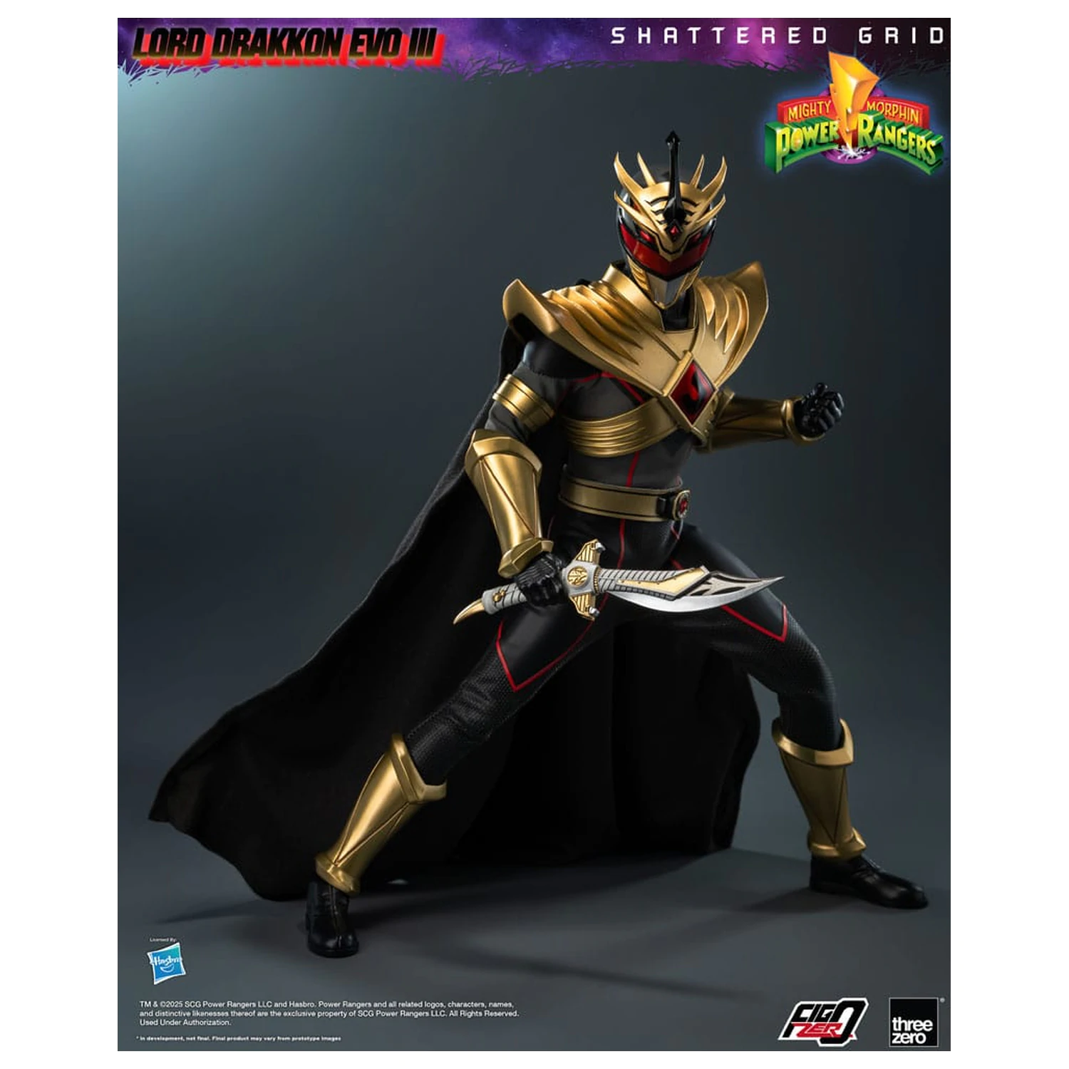 Mighty Morphin Power Rangers Shattered Grid  FigZero Action Figure 1/6 Lord Drakkon Evo III 30 cm  product photo