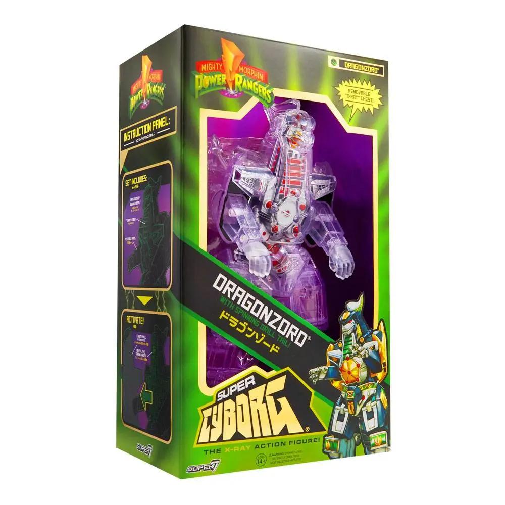 Mighty Morphin Power Rangers Super Cyborg Action Figure Dragonzord (Clear) 28 cm product photo
