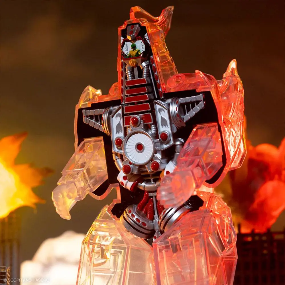 Mighty Morphin Power Rangers Super Cyborg Action Figure Dragonzord (Clear) 28 cm product photo