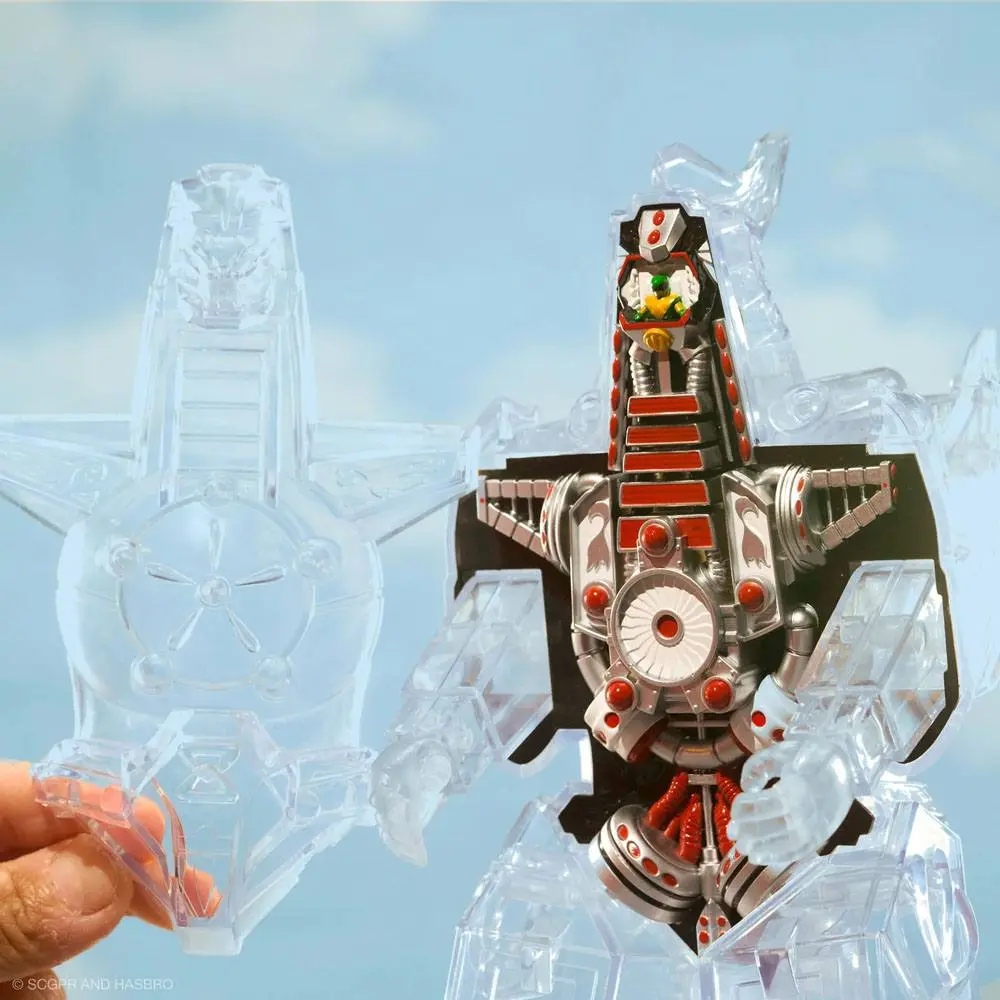 Mighty Morphin Power Rangers Super Cyborg Action Figure Dragonzord (Clear) 28 cm product photo