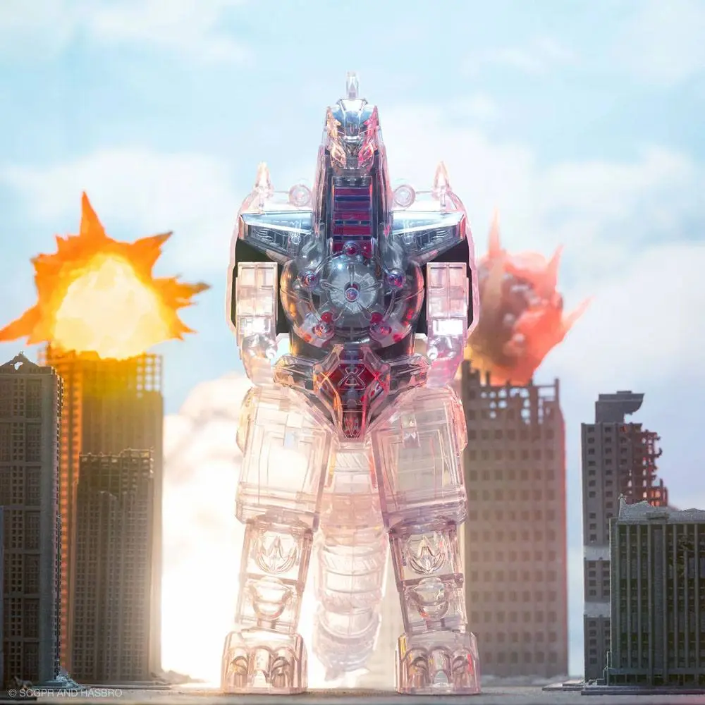 Mighty Morphin Power Rangers Super Cyborg Action Figure Dragonzord (Clear) 28 cm product photo