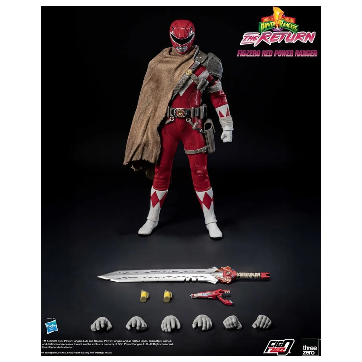 Mighty Morphin Power Rangers: The Return FigZero Action Figure 1/6 Red Power Ranger 31 cm product photo
