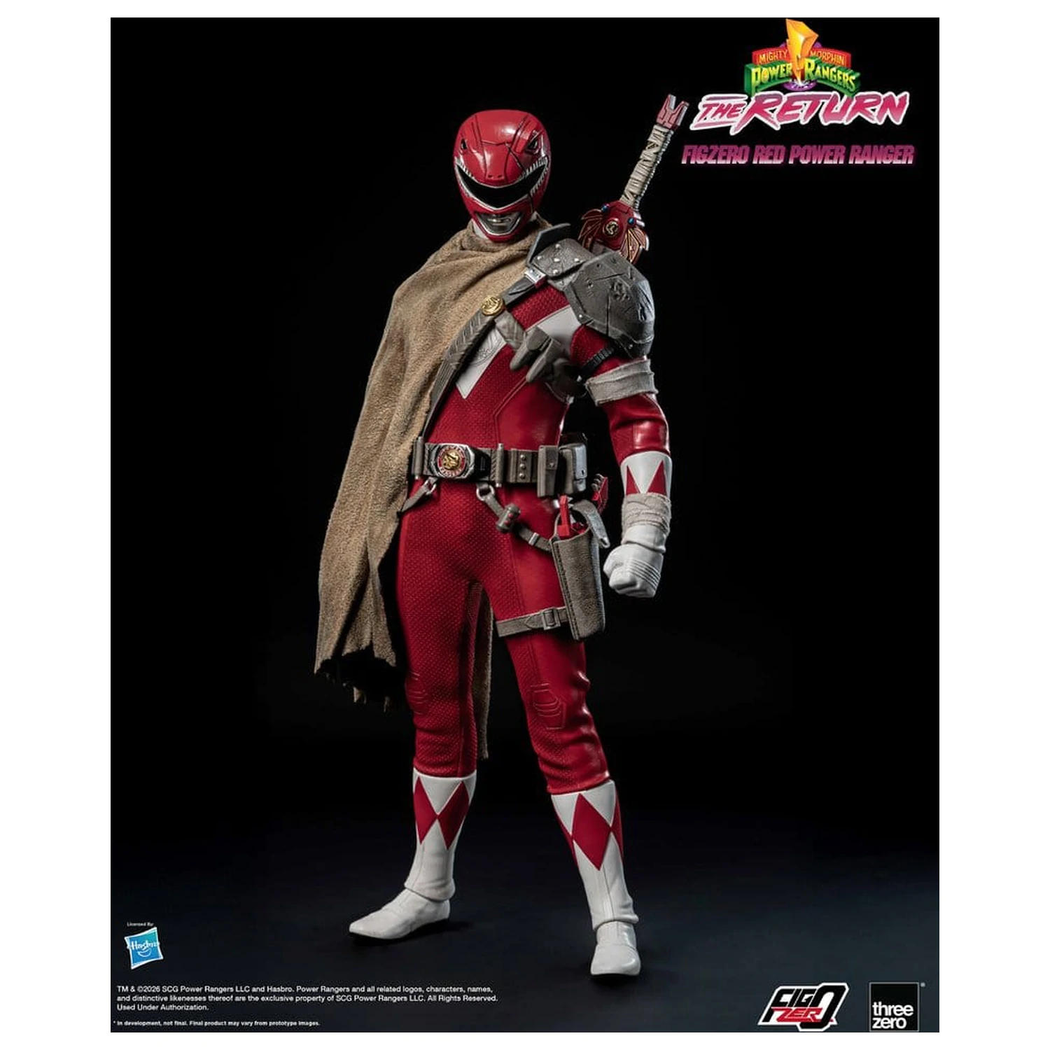 Mighty Morphin Power Rangers: The Return FigZero Action Figure 1/6 Red Power Ranger 31 cm product photo