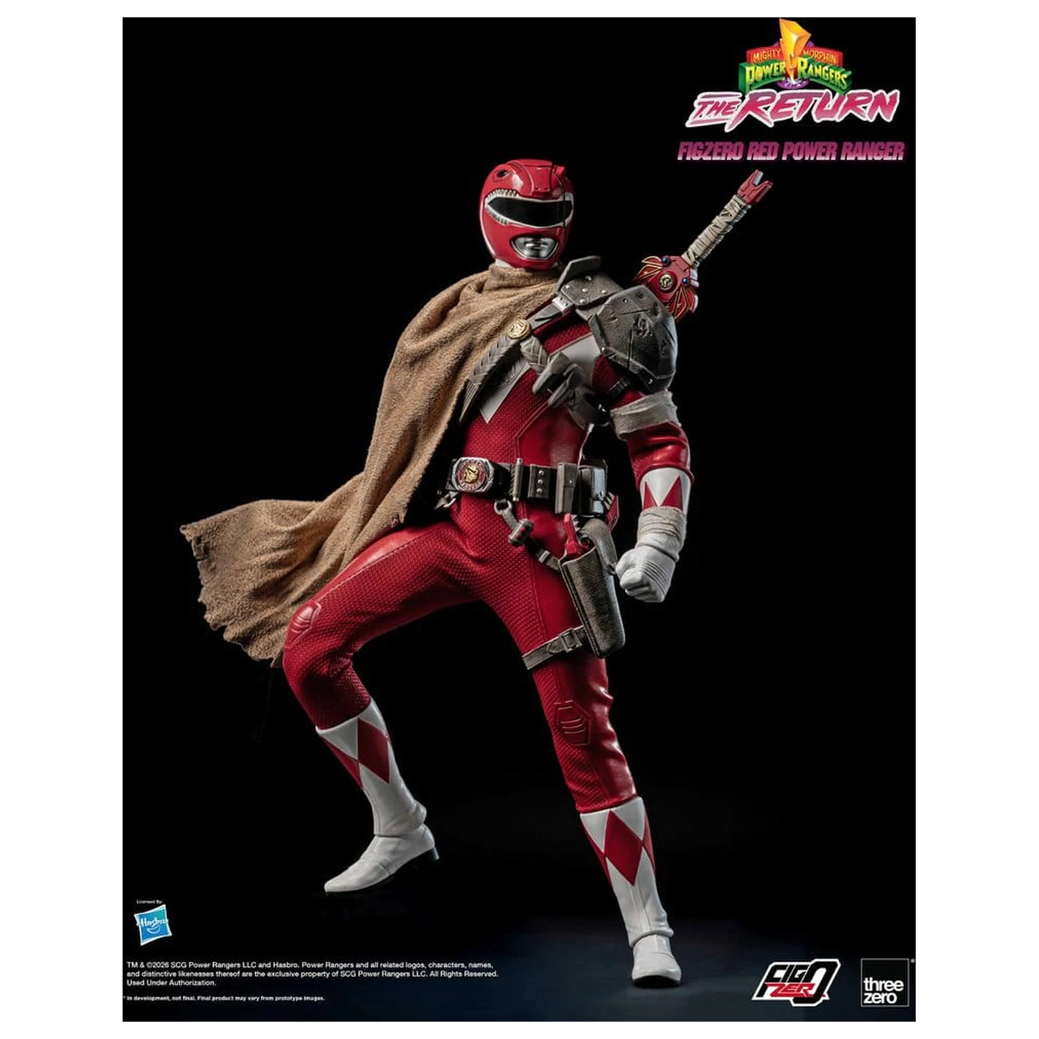 Mighty Morphin Power Rangers: The Return FigZero Action Figure 1/6 Red Power Ranger 31 cm product photo