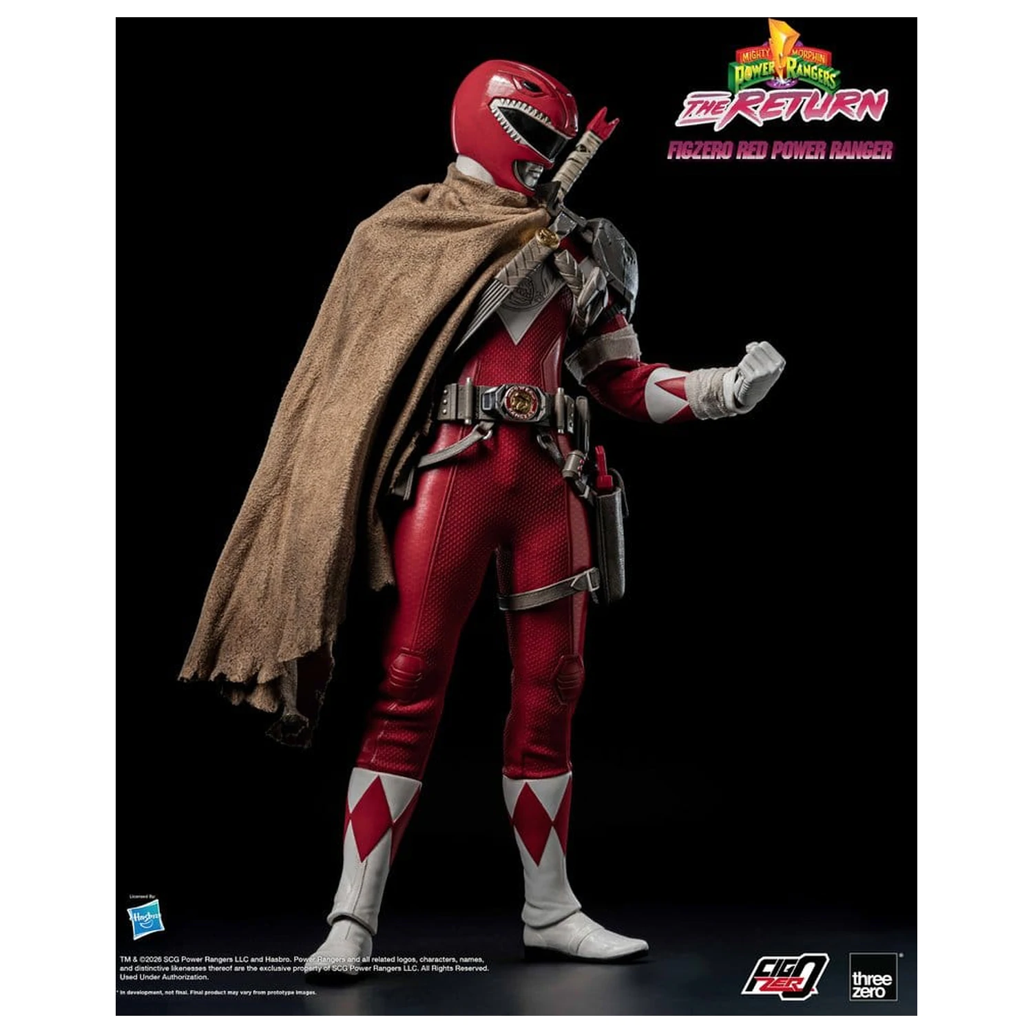 Mighty Morphin Power Rangers: The Return FigZero Action Figure 1/6 Red Power Ranger 31 cm product photo