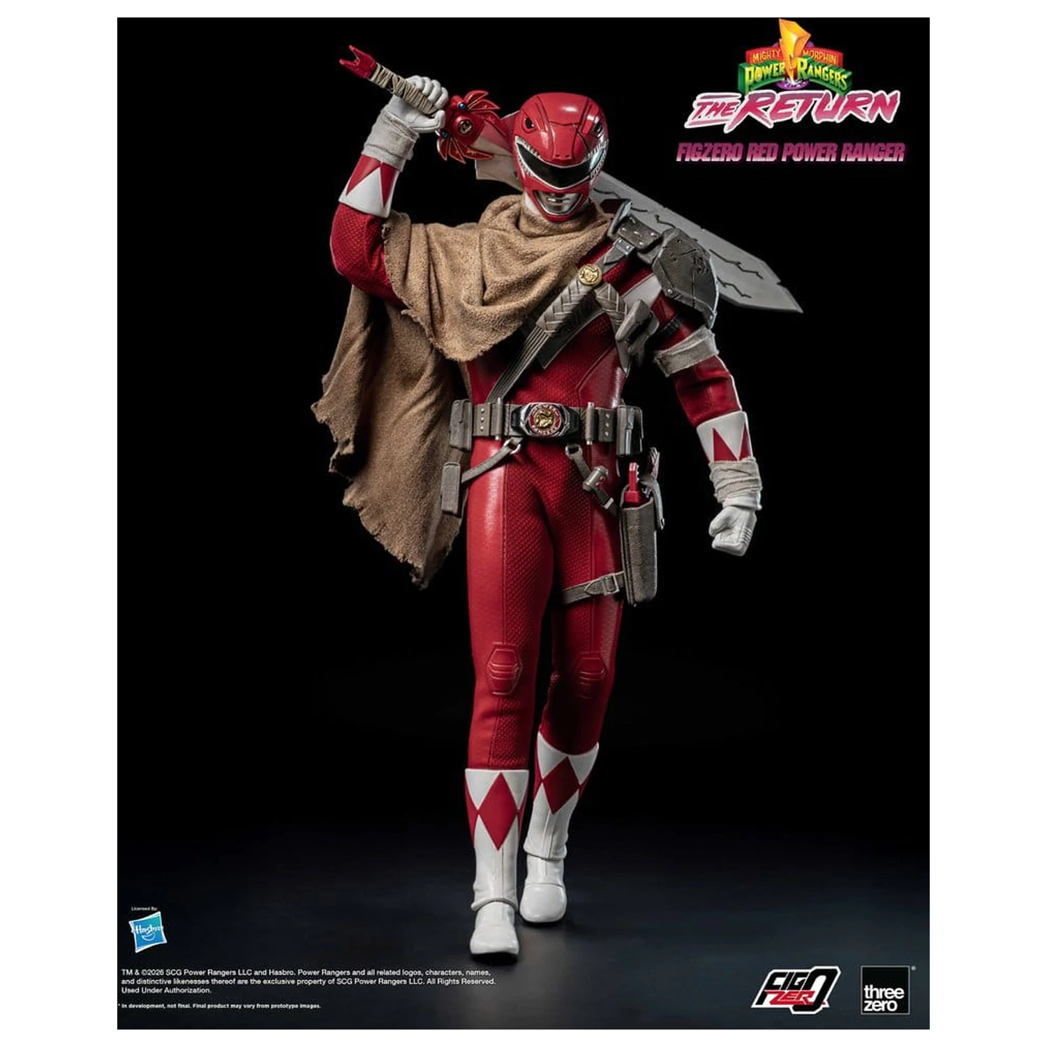 Mighty Morphin Power Rangers: The Return FigZero Action Figure 1/6 Red Power Ranger 31 cm product photo