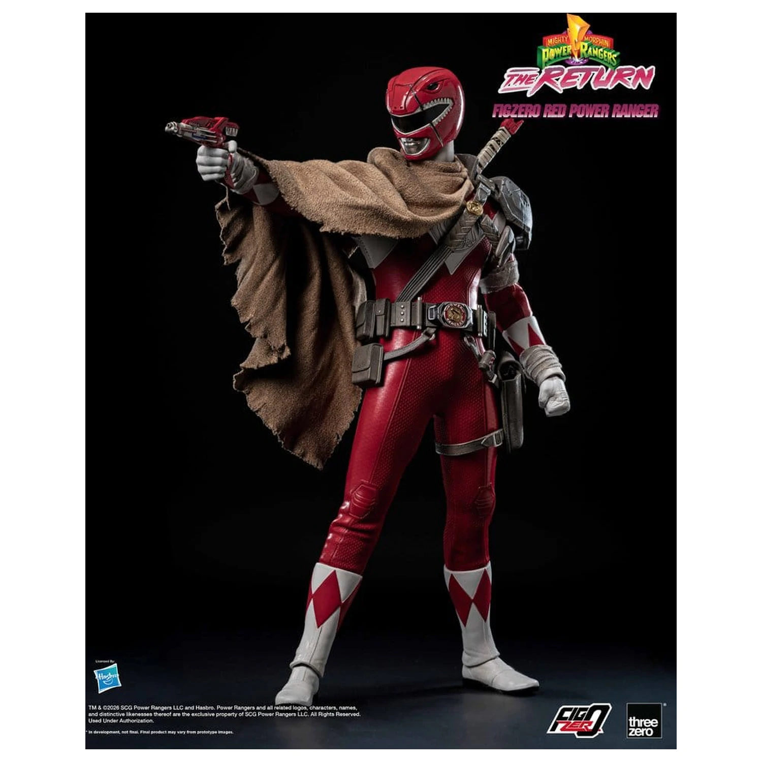 Mighty Morphin Power Rangers: The Return FigZero Action Figure 1/6 Red Power Ranger 31 cm product photo