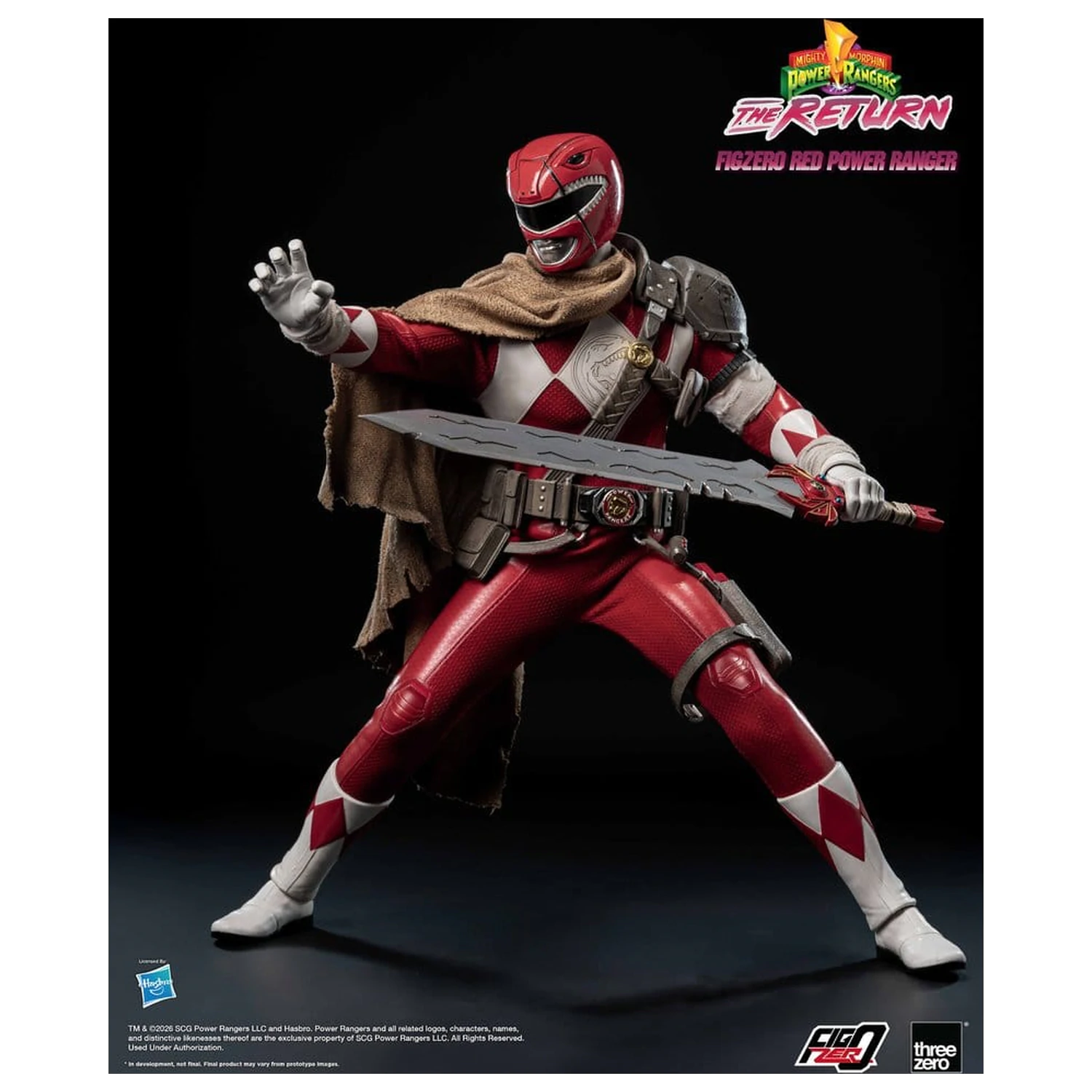 Mighty Morphin Power Rangers: The Return FigZero Action Figure 1/6 Red Power Ranger 31 cm product photo