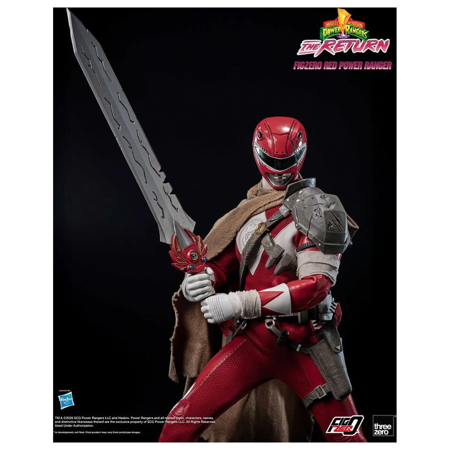 Mighty Morphin Power Rangers: The Return FigZero Action Figure 1/6 Red Power Ranger 31 cm product photo