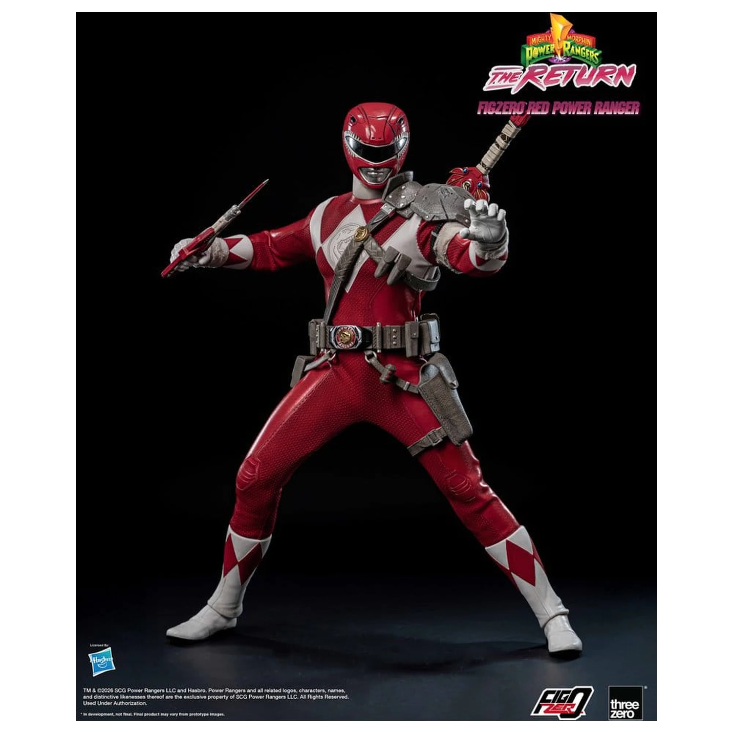Mighty Morphin Power Rangers: The Return FigZero Action Figure 1/6 Red Power Ranger 31 cm product photo