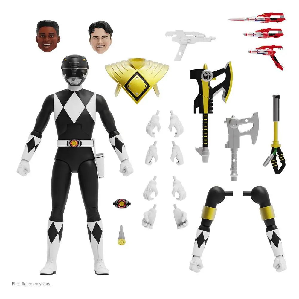 Mighty Morphin Power Rangers Ultimates Action Figure Black Ranger 18 cm product photo