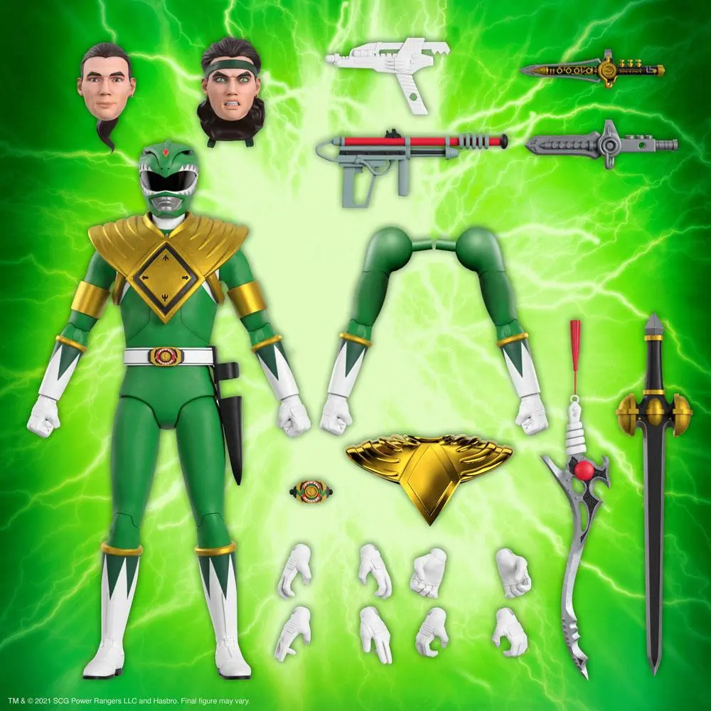 Mighty Morphin Power Rangers Ultimates Action Figure Green Ranger 18 cm termékfotó