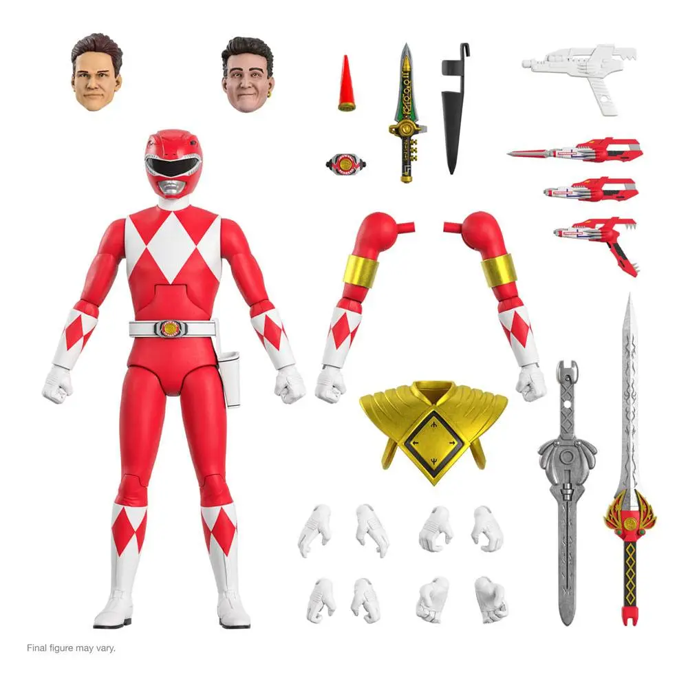 Mighty Morphin Power Rangers Ultimates Action Figure Red Ranger 18 cm termékfotó