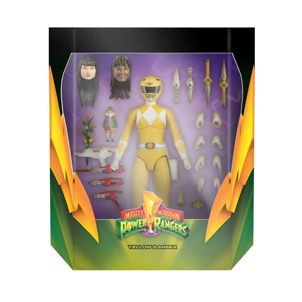 Mighty Morphin Power Rangers Ultimates Action Figure Yellow Ranger 18 cm product photo