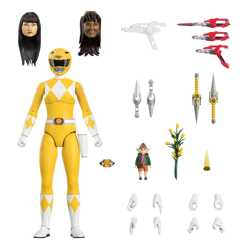 Mighty Morphin Power Rangers Ultimates Action Figure Yellow Ranger 18 cm product photo