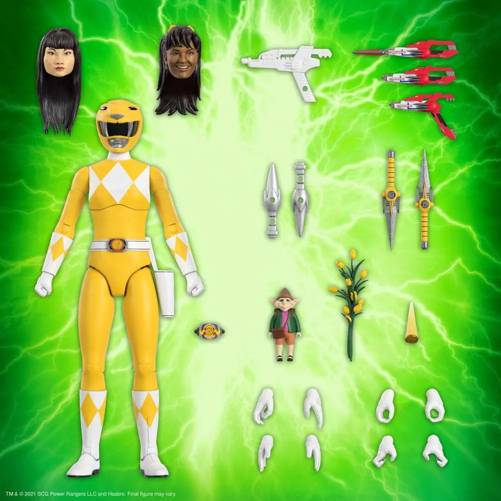 Mighty Morphin Power Rangers Ultimates Action Figure Yellow Ranger 18 cm product photo