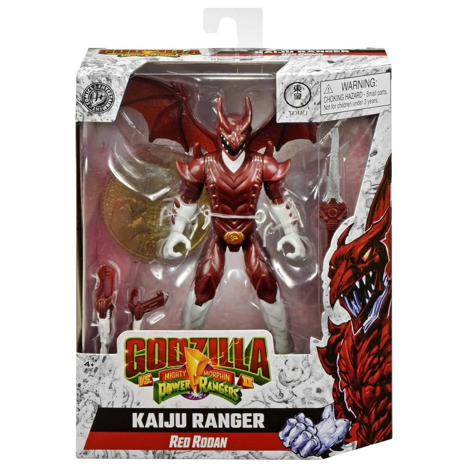 Mighty Morphin Power Rangers x Godzilla Action Figure Red Rodan product photo