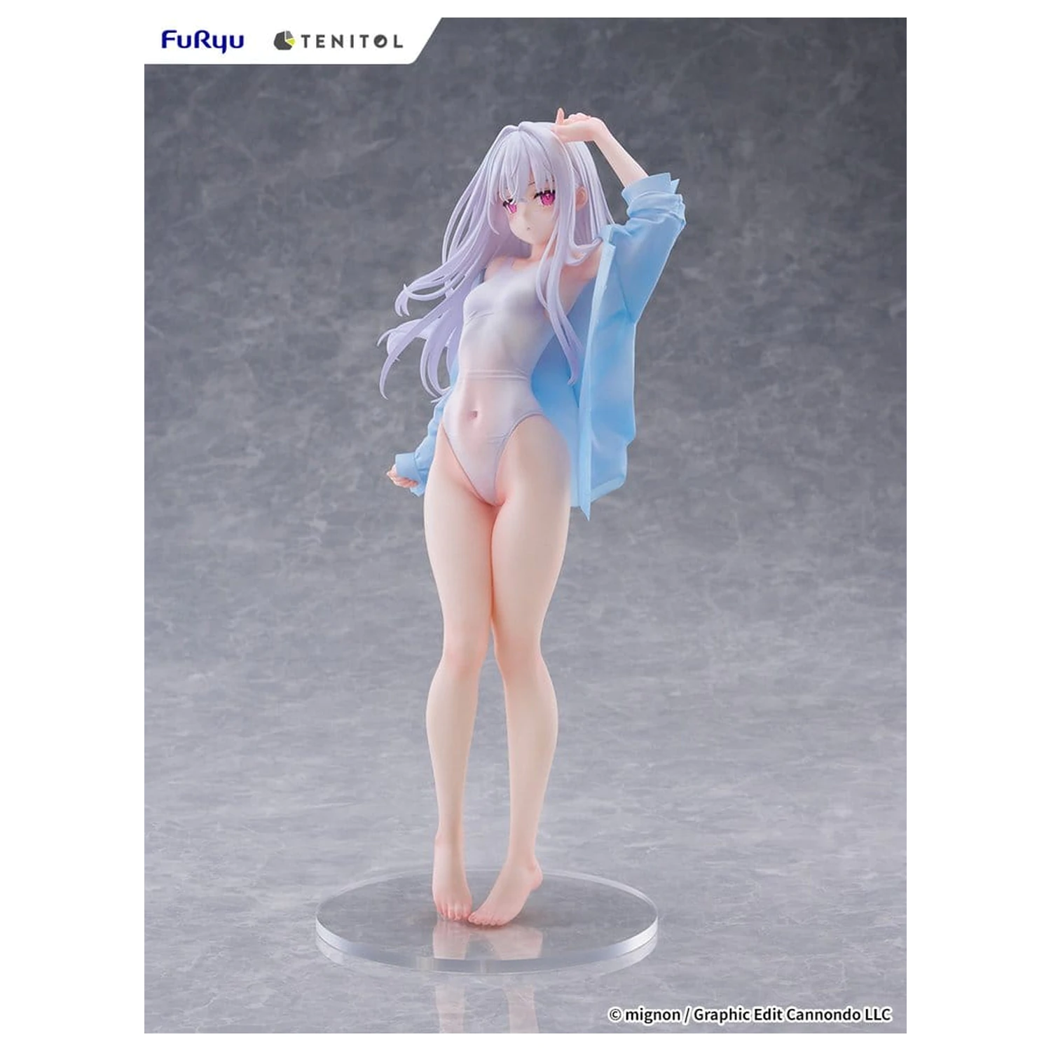 Mignon Works Tenitol Tall PVC Figure Shiro Swimsuit Ver. 30 cm product photo