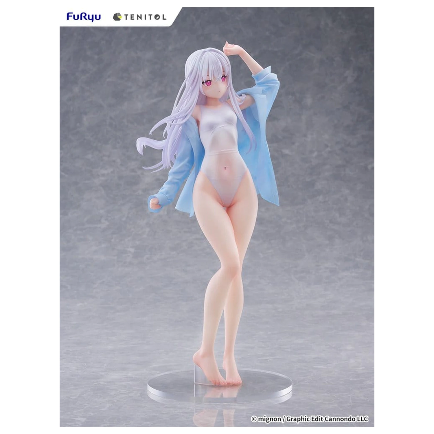 Mignon Works Tenitol Tall PVC Figure Shiro Swimsuit Ver. 30 cm product photo