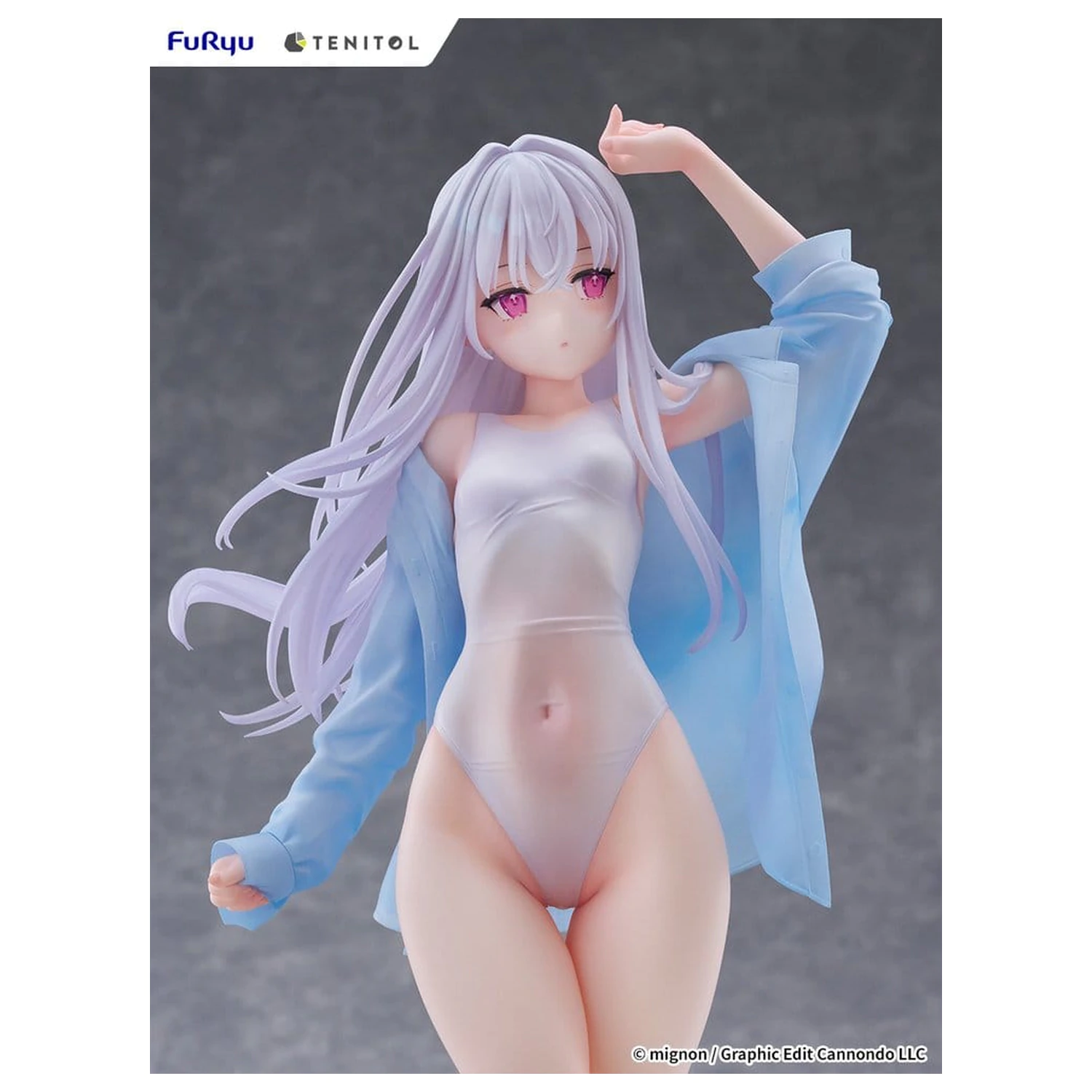 Mignon Works Tenitol Tall PVC Figure Shiro Swimsuit Ver. 30 cm product photo