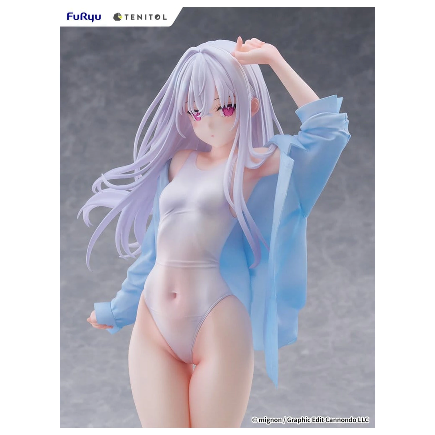 Mignon Works Tenitol Tall PVC Figure Shiro Swimsuit Ver. 30 cm product photo