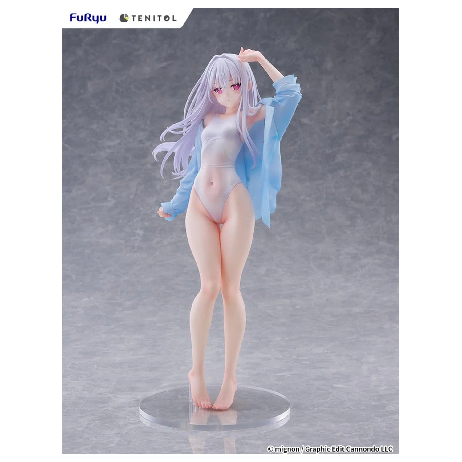 Mignon Works Tenitol Tall PVC Figure Shiro Swimsuit Ver. 30 cm product photo