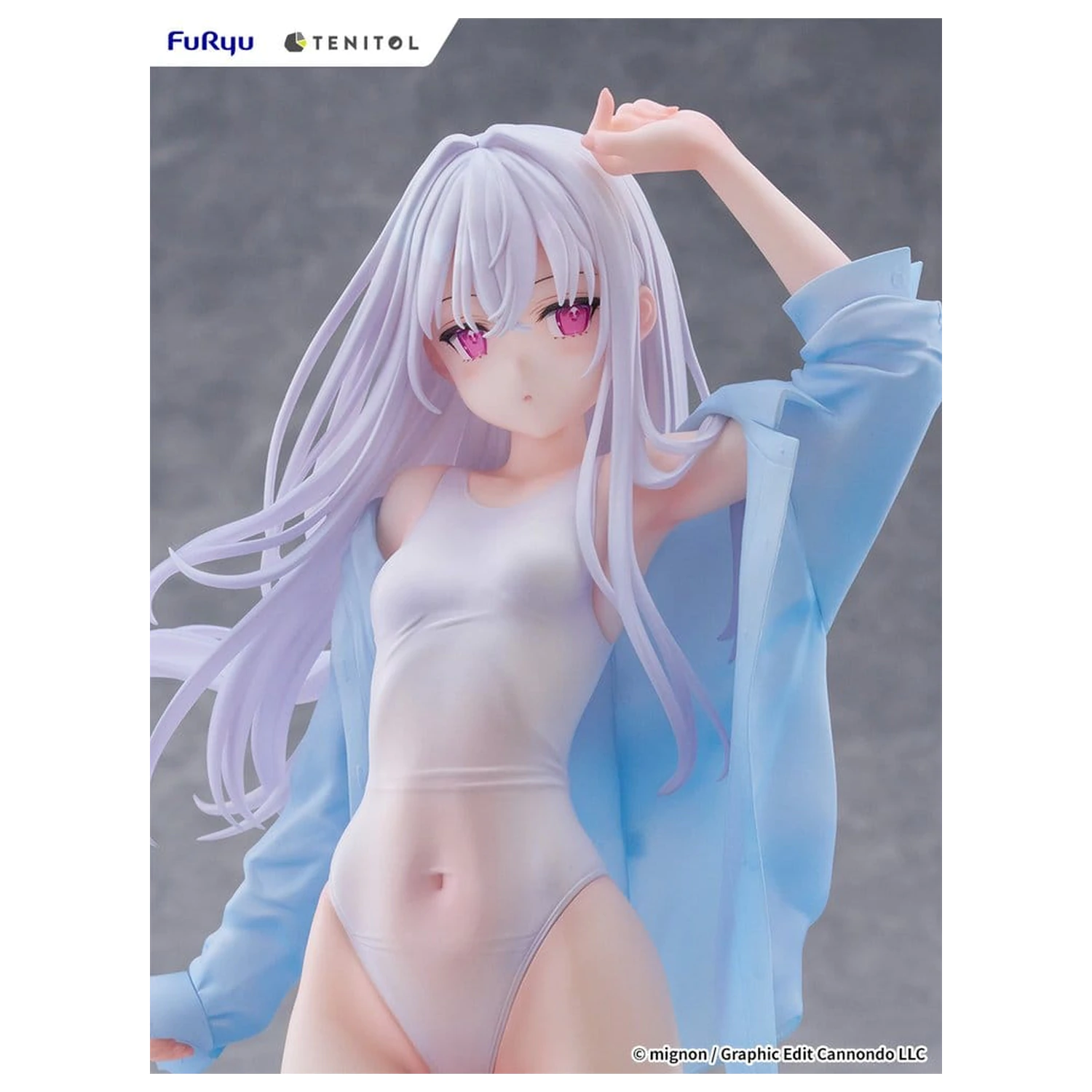 Mignon Works Tenitol Tall PVC Figure Shiro Swimsuit Ver. 30 cm product photo