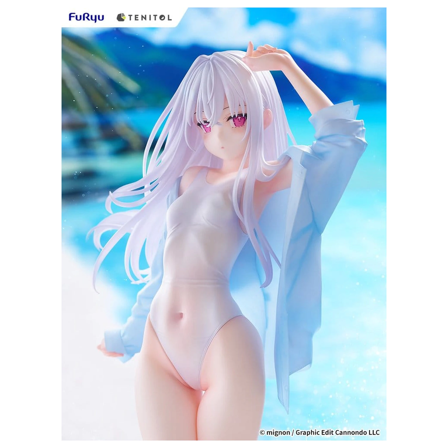 Mignon Works Tenitol Tall PVC Figure Shiro Swimsuit Ver. 30 cm product photo