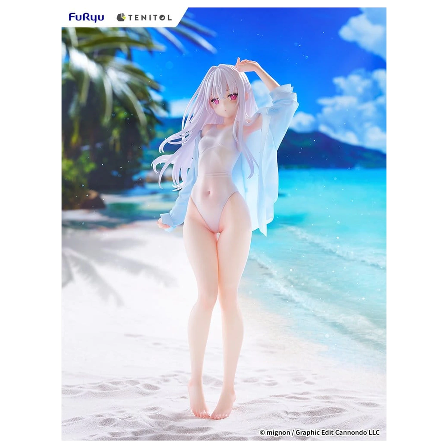 Mignon Works Tenitol Tall PVC Figure Shiro Swimsuit Ver. 30 cm product photo