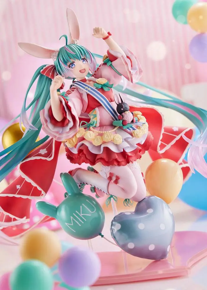 Miku Hatsune PVC Statue 1/7 Miku Hatsune Birthday 2021 (Pretty Rabbit Ver.) by Spiritale 21 cm termékfotó