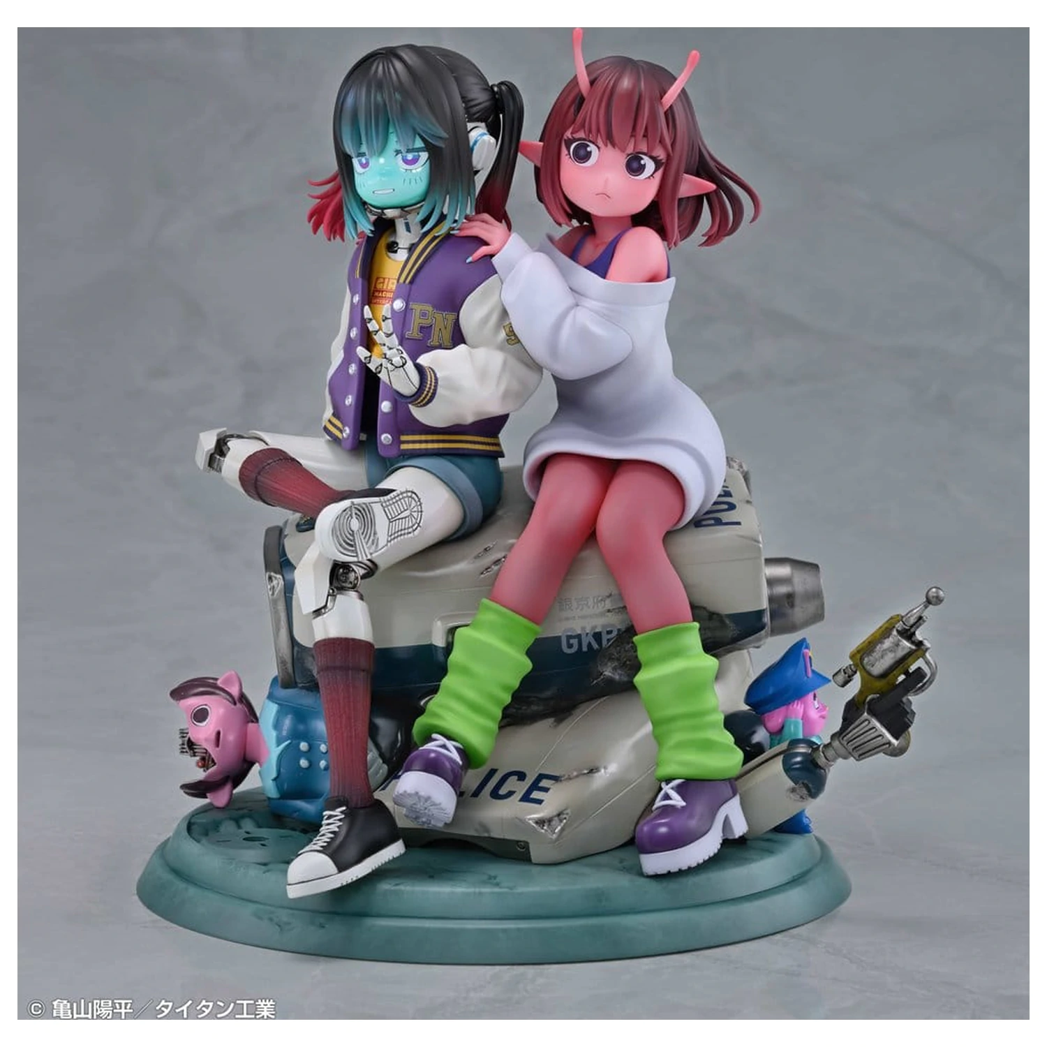 Milky Subway The Galactic Limited Express PVC Figures 2-Pack Chiharu & Makina 18 cm product photo