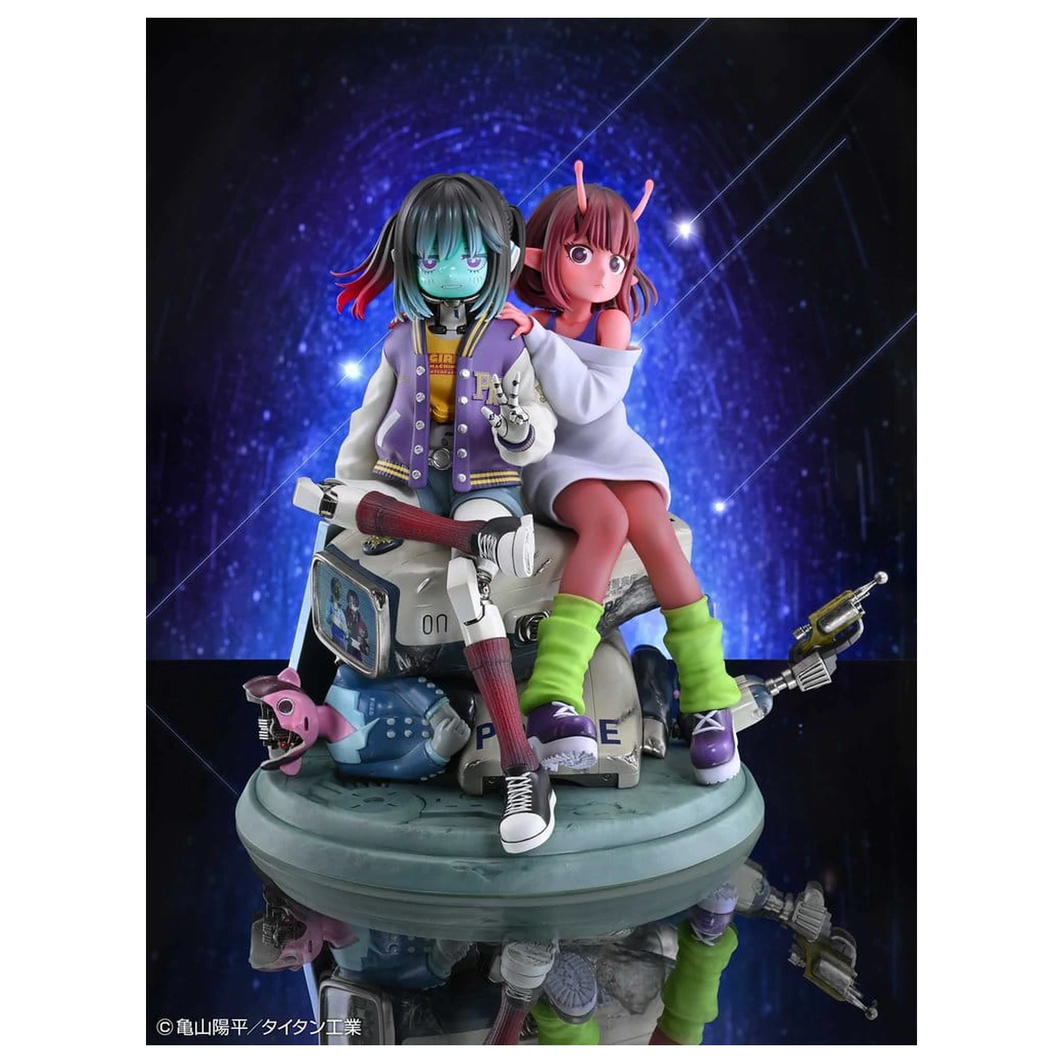 Milky Subway The Galactic Limited Express PVC Figures 2-Pack Chiharu & Makina 18 cm product photo