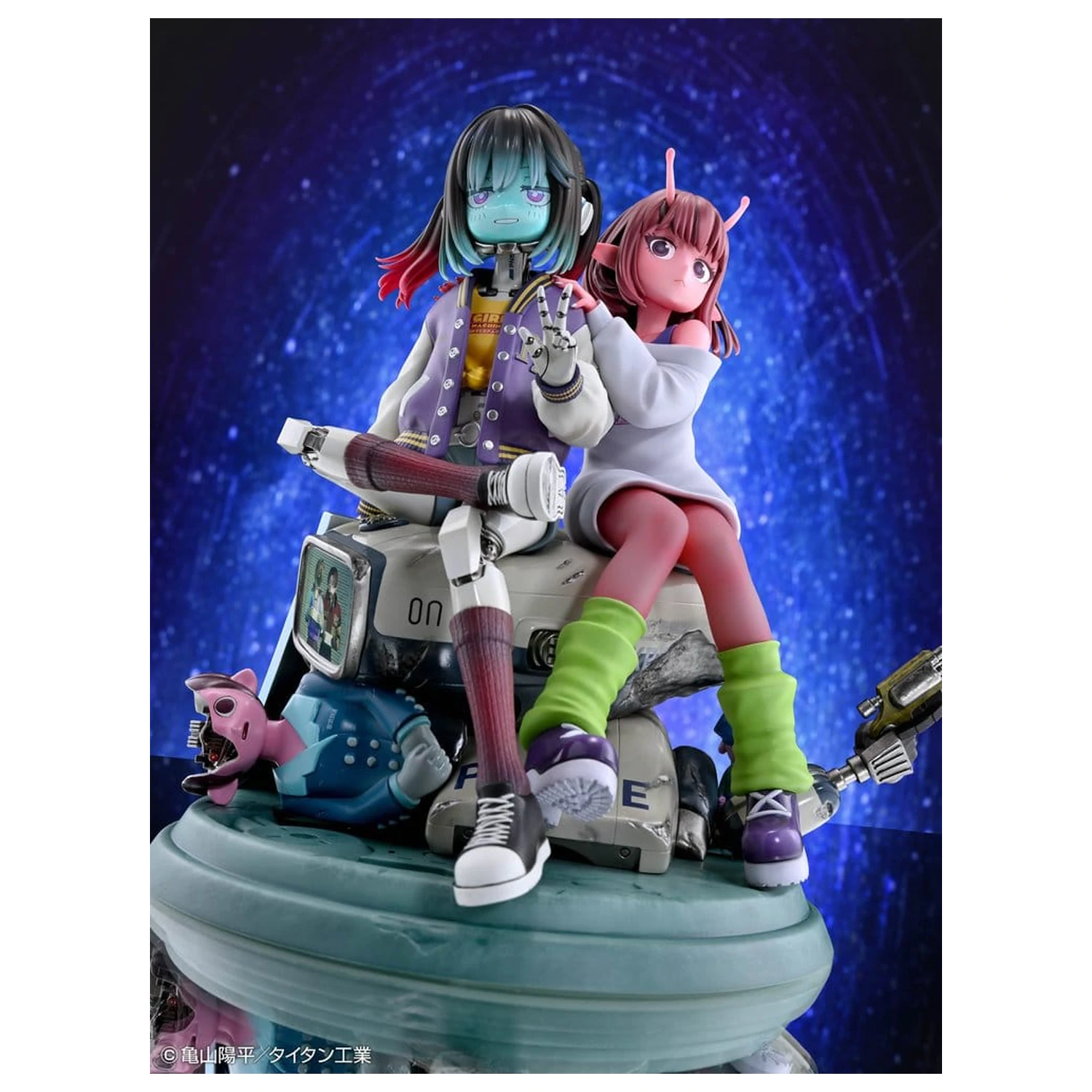 Milky Subway The Galactic Limited Express PVC Figures 2-Pack Chiharu & Makina 18 cm product photo