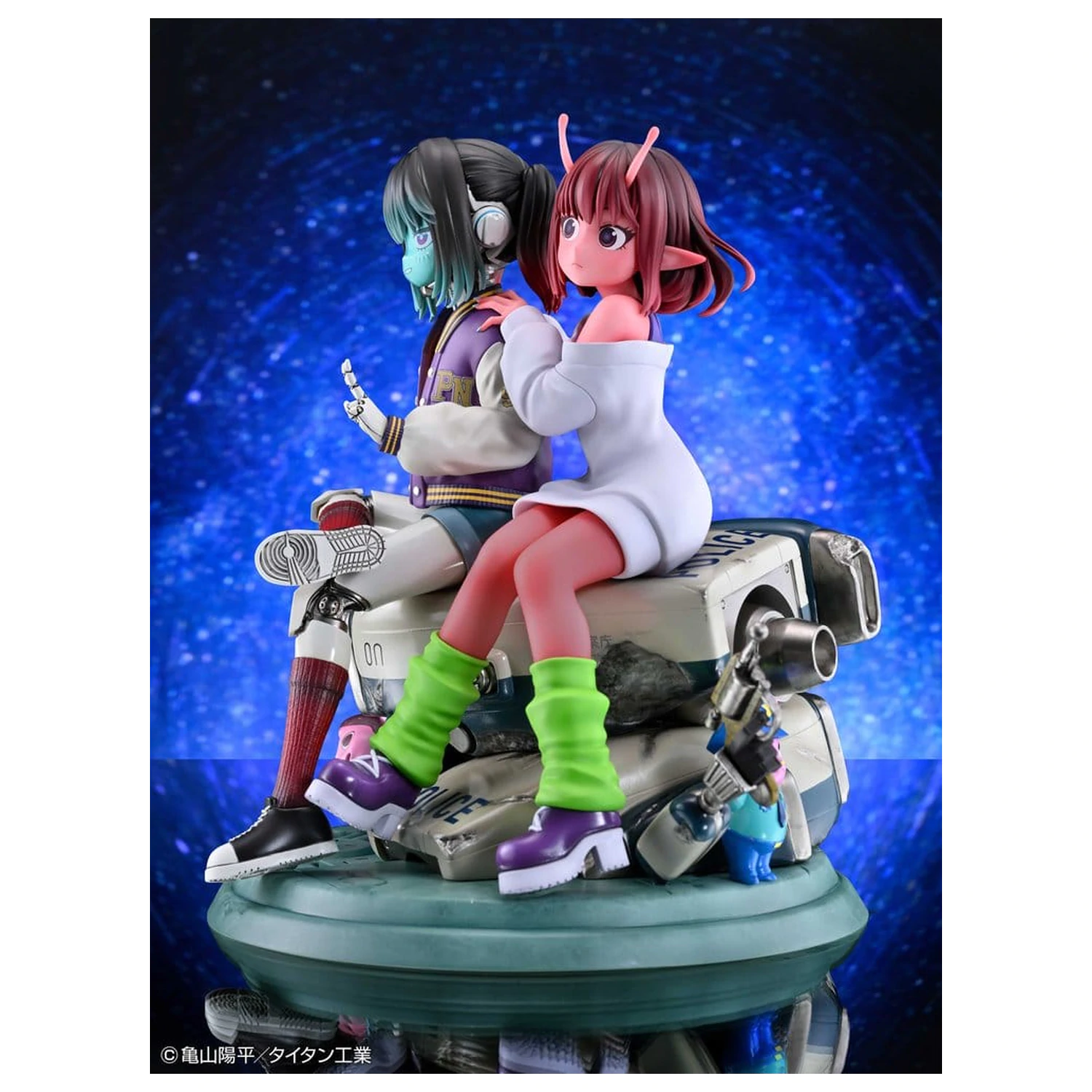 Milky Subway The Galactic Limited Express PVC Figures 2-Pack Chiharu & Makina 18 cm product photo